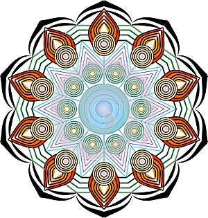 Pattern of the cake that looks very appetizing.